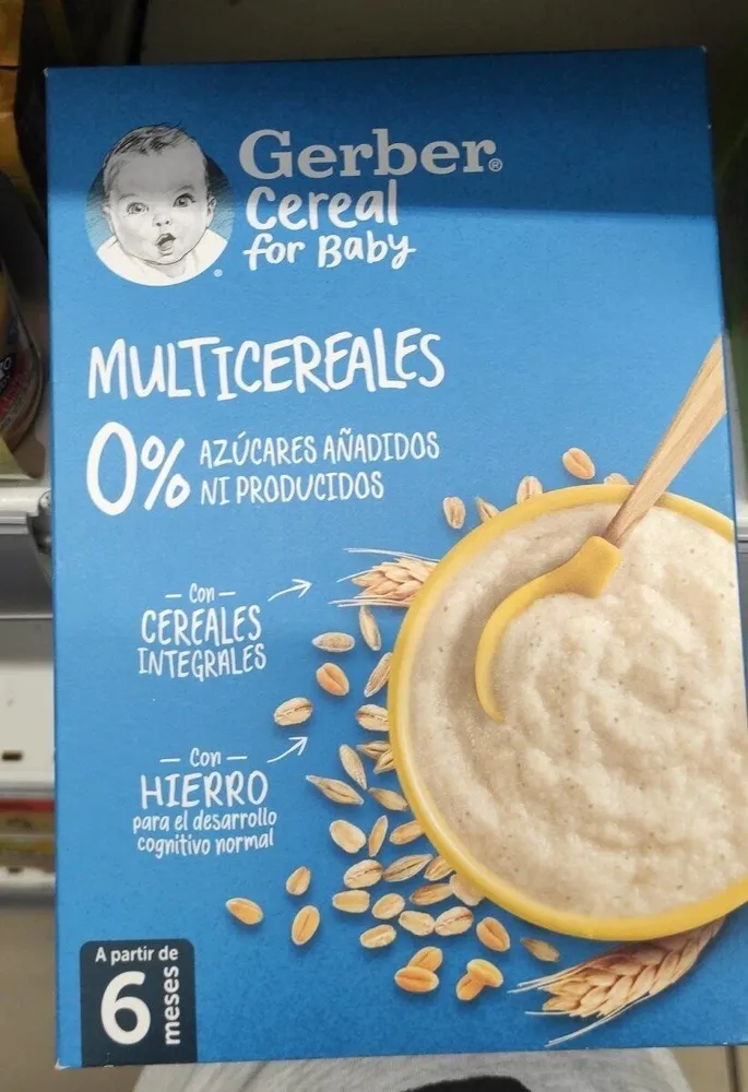 Gerber cereales for baby