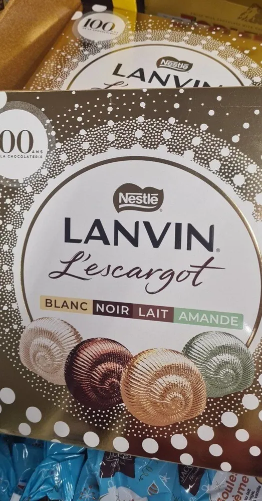 LANVIN L'escargot Lait Blanc Noir AMANDE