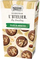 NESTLE L'ATELIER LES BOUCHÉES chocolat au lait éclats de noisettes 262g