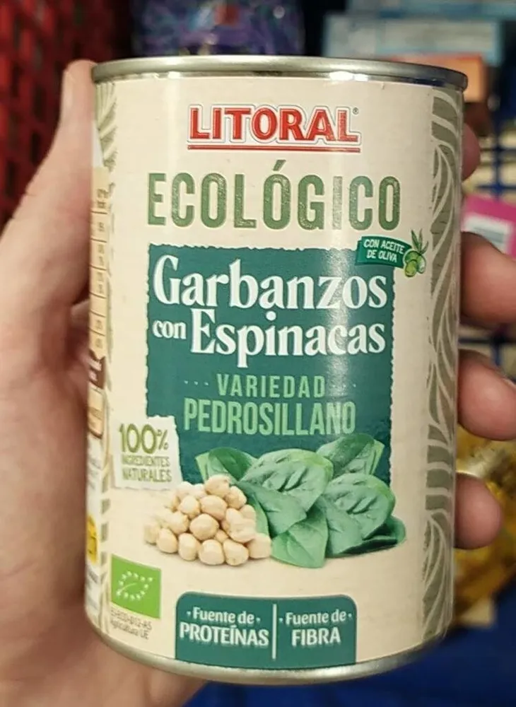 Garbanzos con espinacas