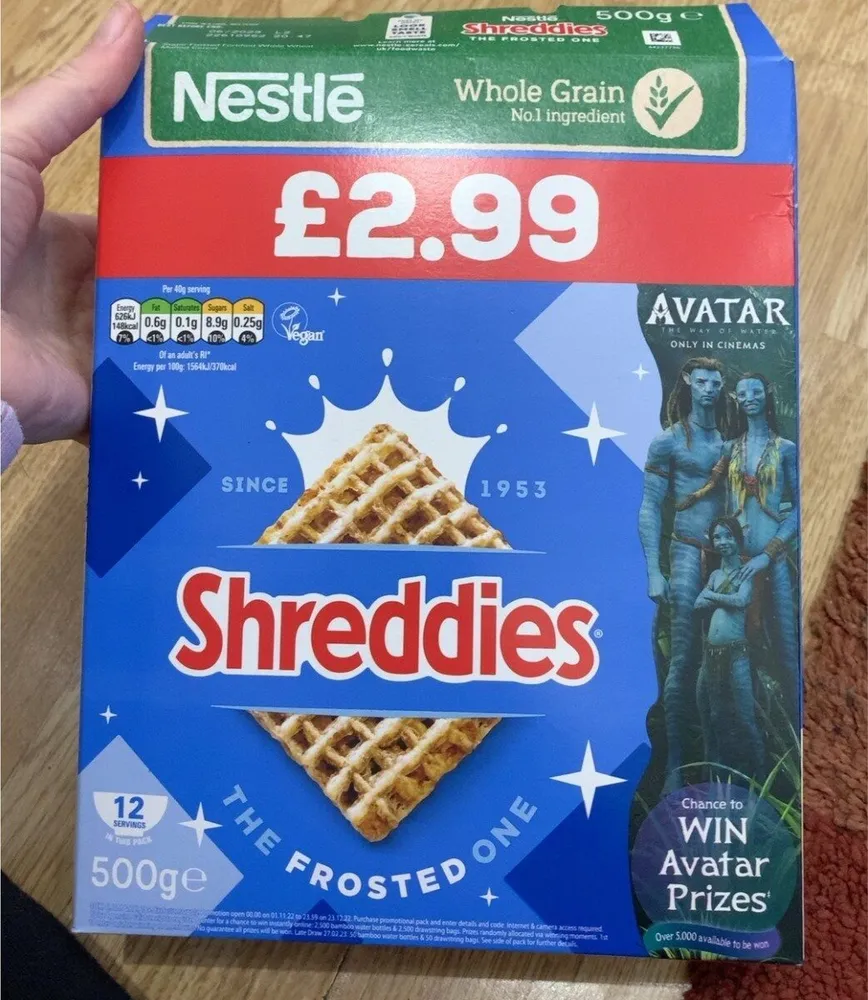 Frosted shreddies