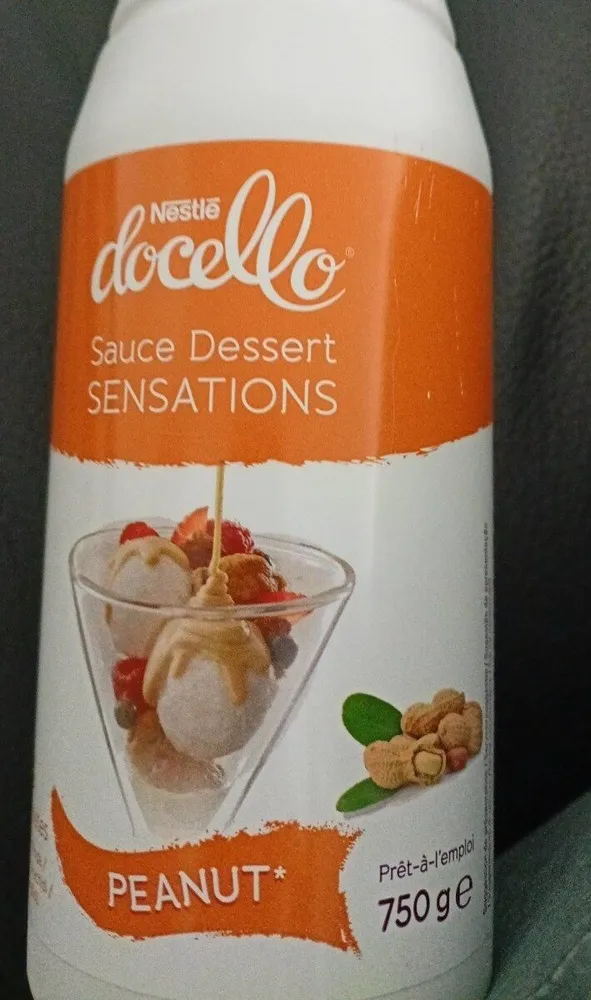 Sauce Dessert Sensations Peanut NESTLÉ DOCELLO (Cacahuète) - Bouteille de 750g
