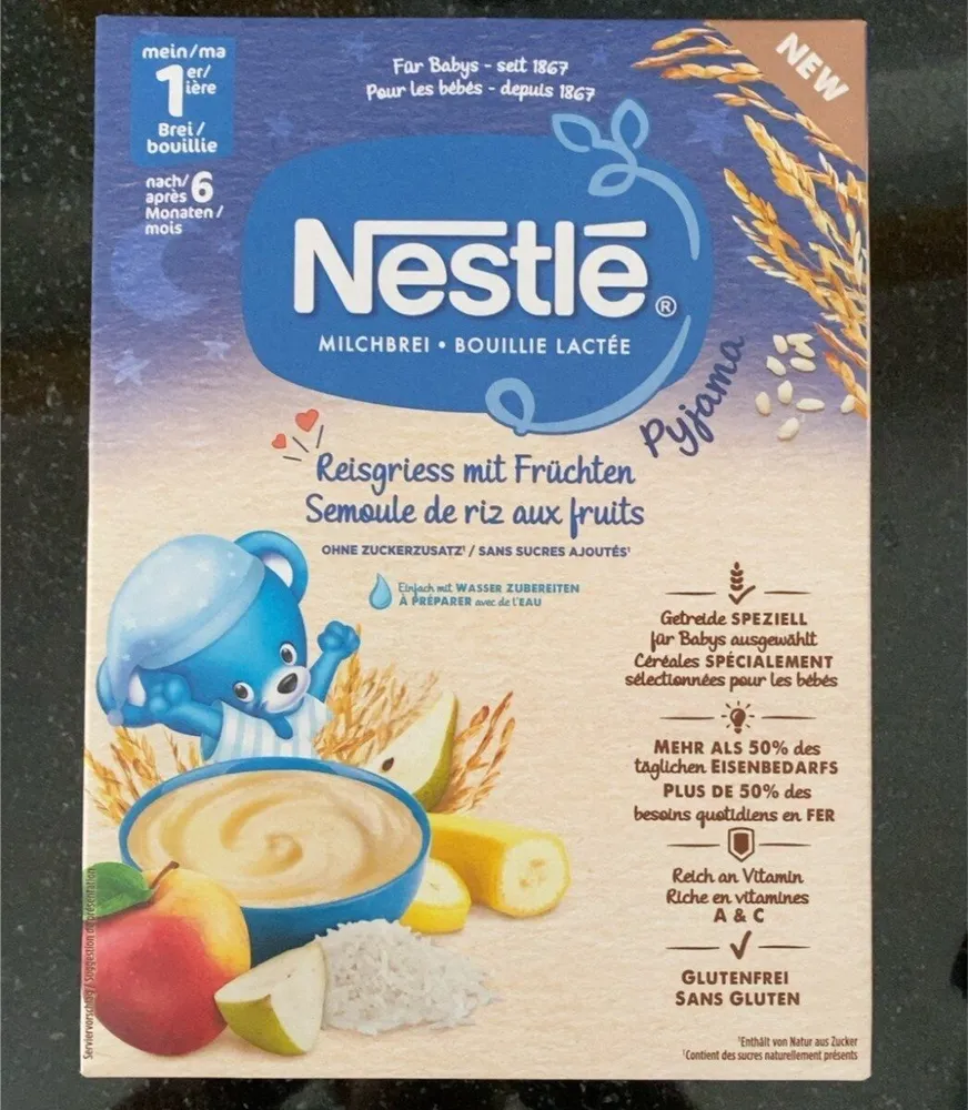 Semoule de riz aux fruits