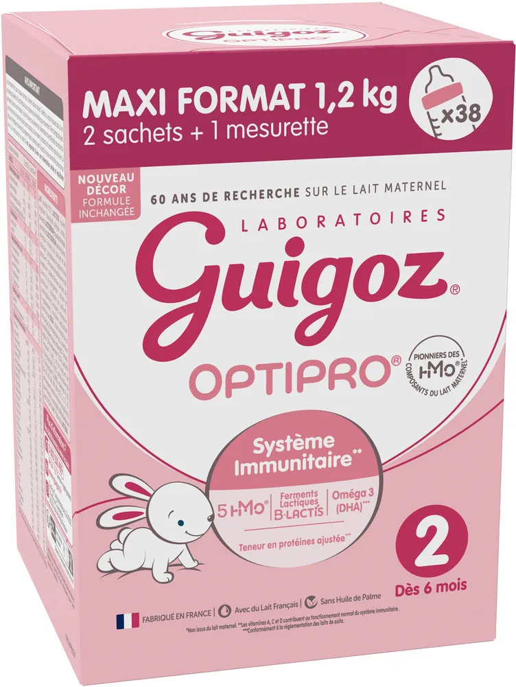 GUIGOZ OPTIPRO 2 Carton 2x600g
