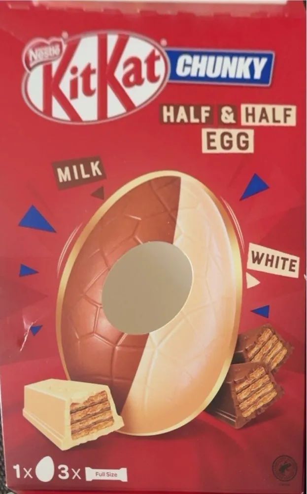 Kitkat chunky half and half egg