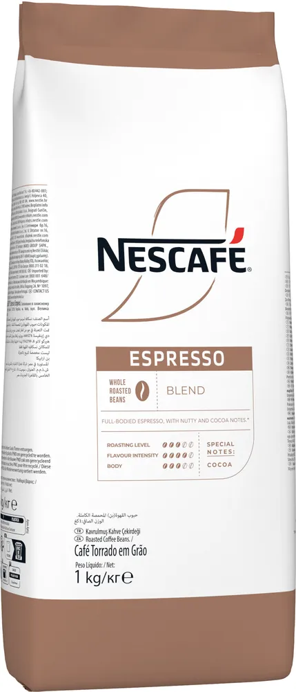 NESCAFÉ Espresso Café Grains - Poche de 1kg