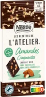 NESTLE L'ATELIER Tablette Chocolat noir amandes croquantes - 100g