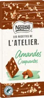 NESTLE L'ATELIER Tablette Chocolat lait amandes croquantes - 100g
