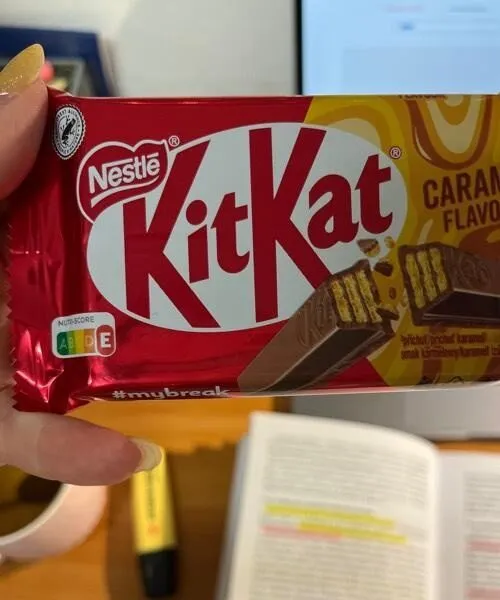 Kitkat caramel flavour