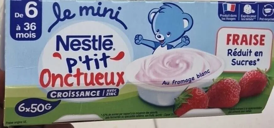 Le Mini Nestlé P'tit onctueux Croissance avec Zinc