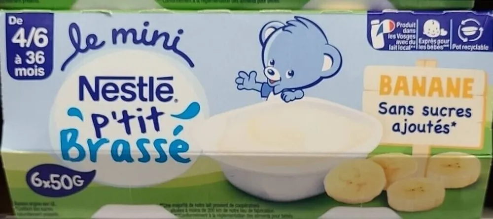 Le mini Nestlé p'tit brassé banane