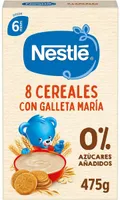 8 cereales con galleta maría 0%