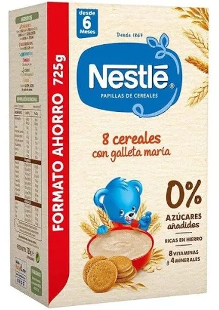8 cereals con galleta maria