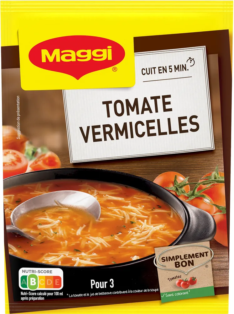 Soupe vermicelles et tomates