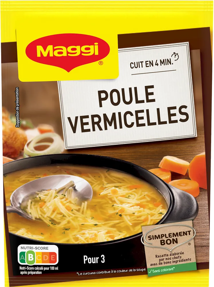 MAGGI Bouillon Déshydraté Poule Aux Vermicelles 65g