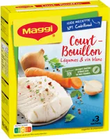 Court bouillon légumes et vin blanc