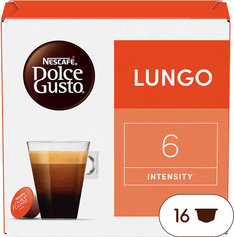 Capsules NESCAFE DOLCE GUSTO Lungo 16 Capsules 168g