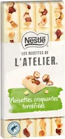 NESTLE L'ATELIER Tablette Chocolat Blanc Noisettes - 150g