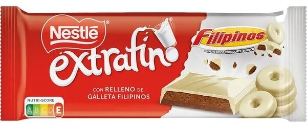 Turrón extrafino con relleno de galleta Filipinos