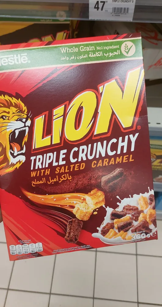 lion triple crunchy with salted caramel