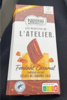 NESTLE L'ATELIER – Tablette Chocolat lait fondant caramel – 130g