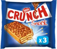 CRUNCH SNACK Barres chocolatées - 3x30g
