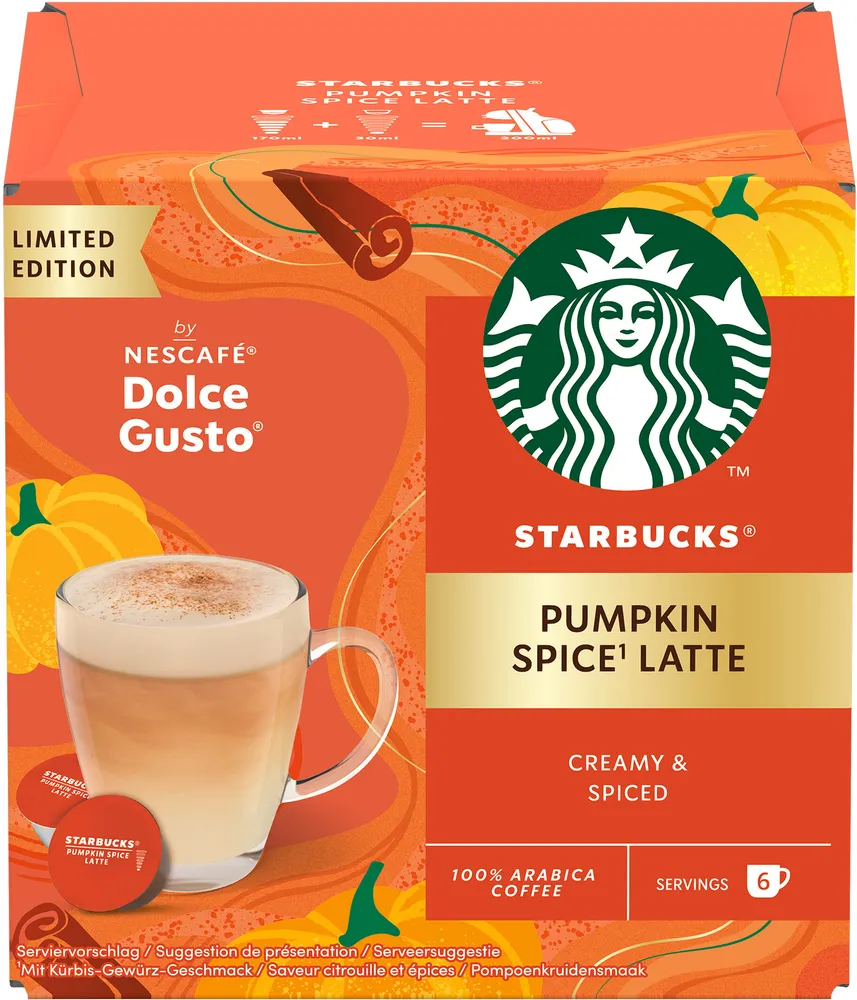 STARBUCKS By DOLCE GUSTO Pumpkin spice latte 12 capsules