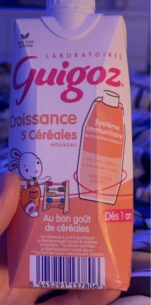 GUIGOZ Croissance 5 Céréales 500ml dès 1 an