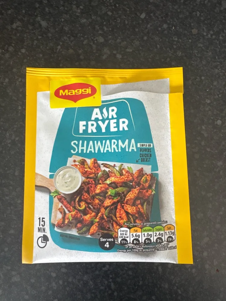 Air fryer shawarma