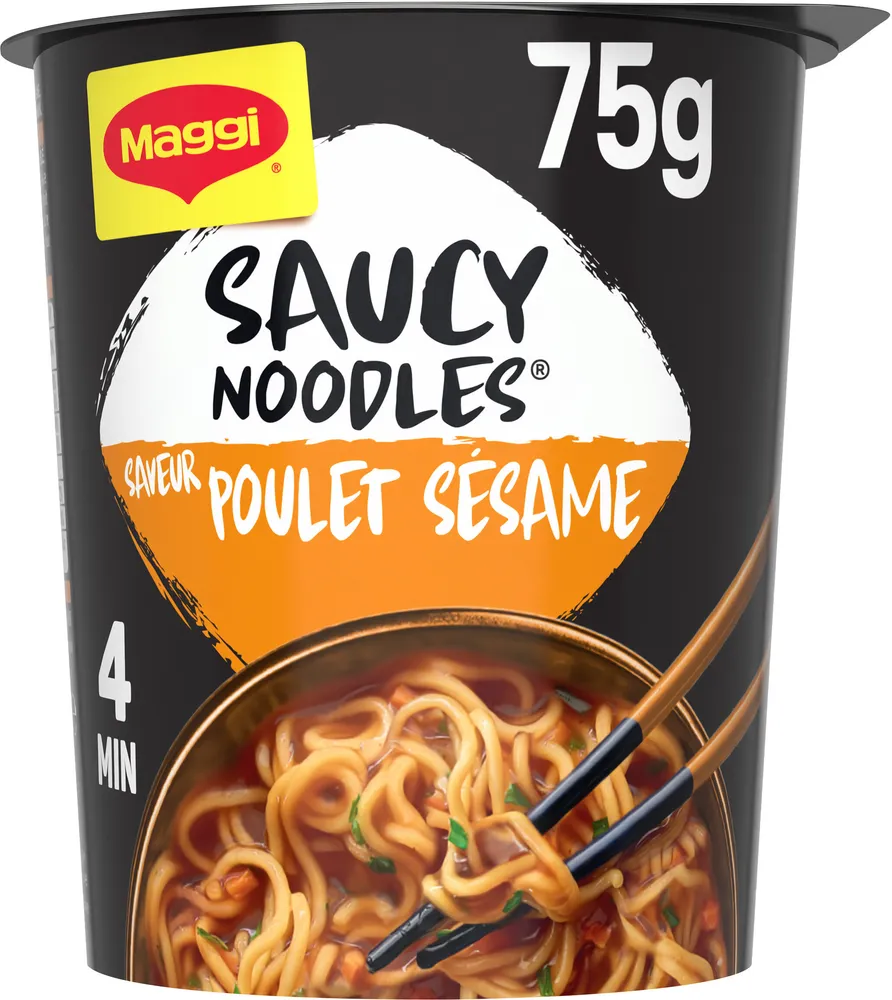Nouilles instantanées sauce poulet sésame