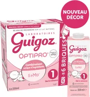 GUIGOZ OPTIPRO 1 Lait infantile 1er âge Liquide 6x230ml dès la naissance