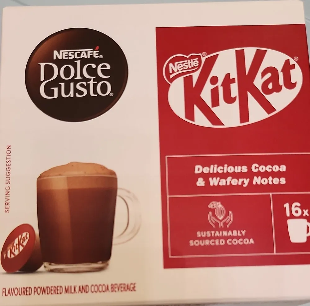 KitKat flavoured powdered milk and cocoa beverage