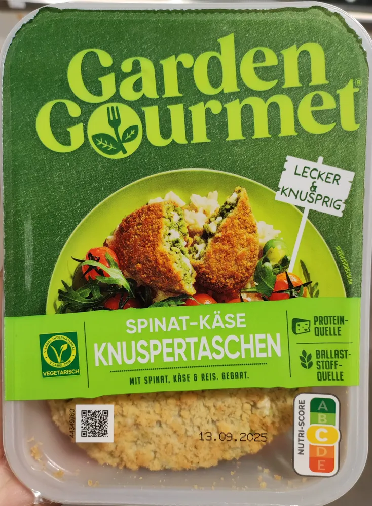 Spinat Käse Knuspertaschen