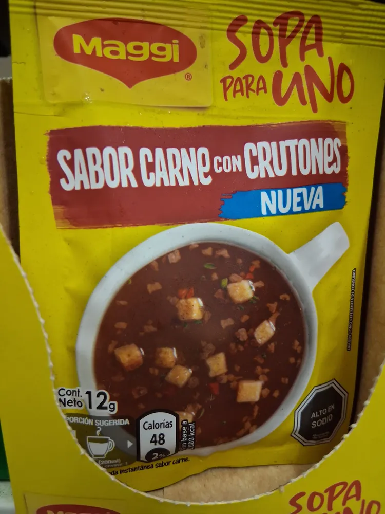 Sopa Para Uno Carne con crutones