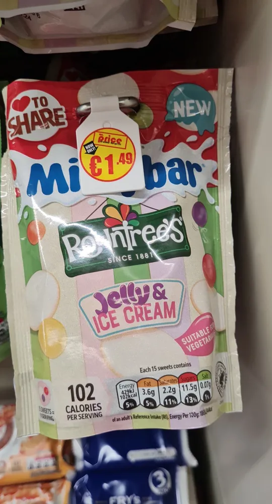 milky bar jelly and ice cream