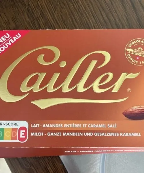 Chocolat amendes entière et caramel salé