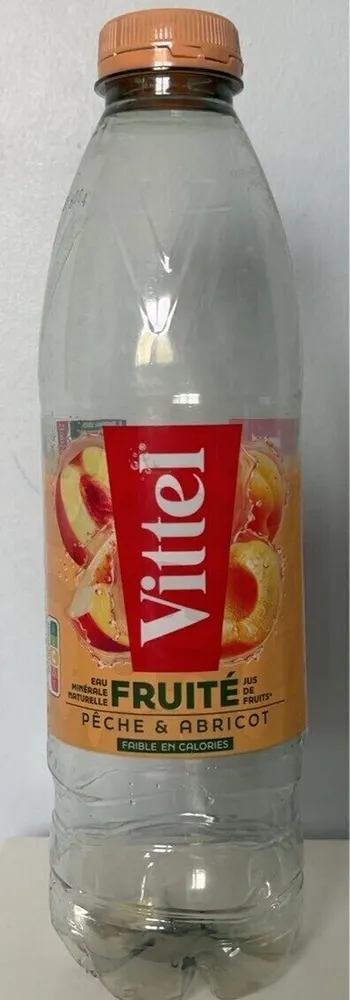 Eau minérale fruité pêche abricot