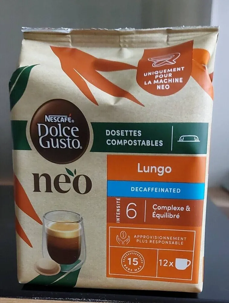 CAFÉ LUNGO DÉCAFÉINÉ