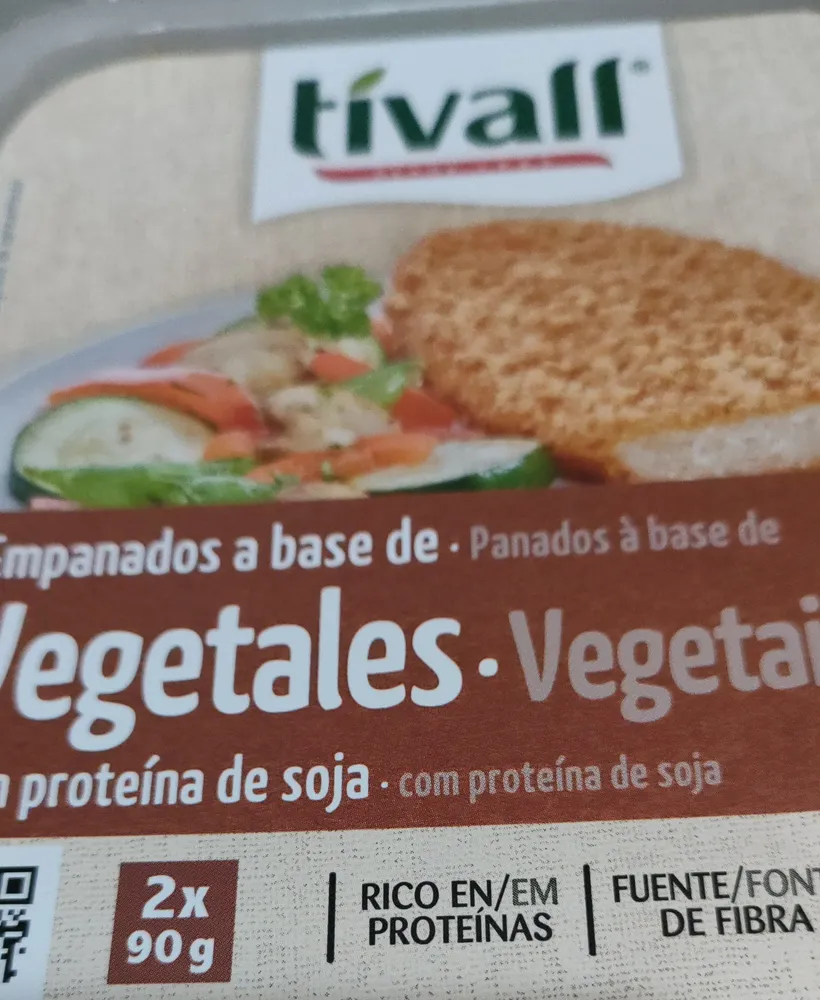 Empanados a base de Vegetales con proteína de soja