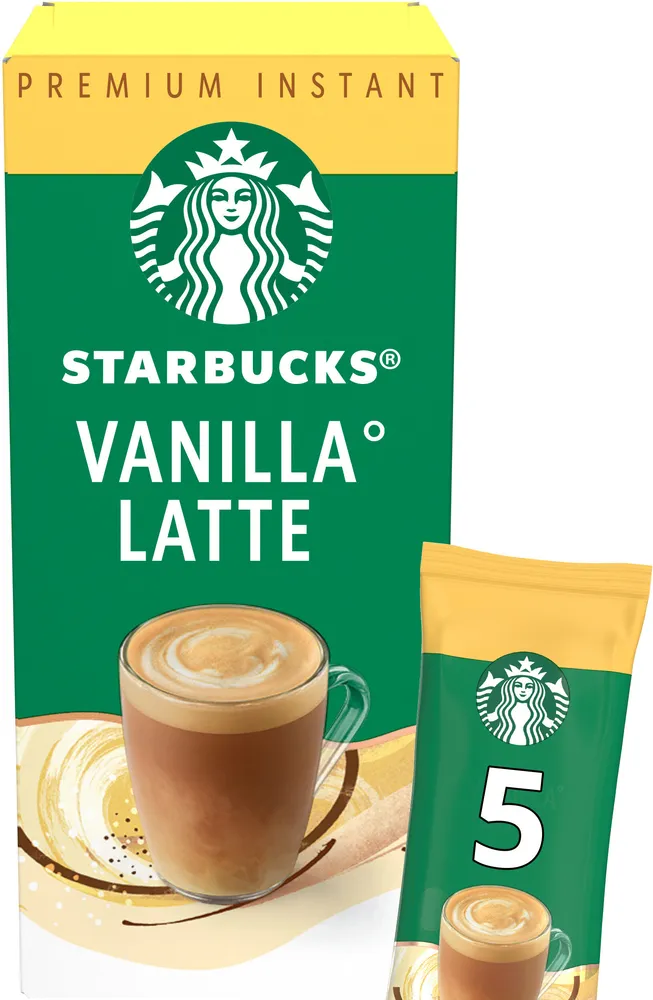STARBUCKS Spécialités instantanées en stick Latte Vanille 107,5g