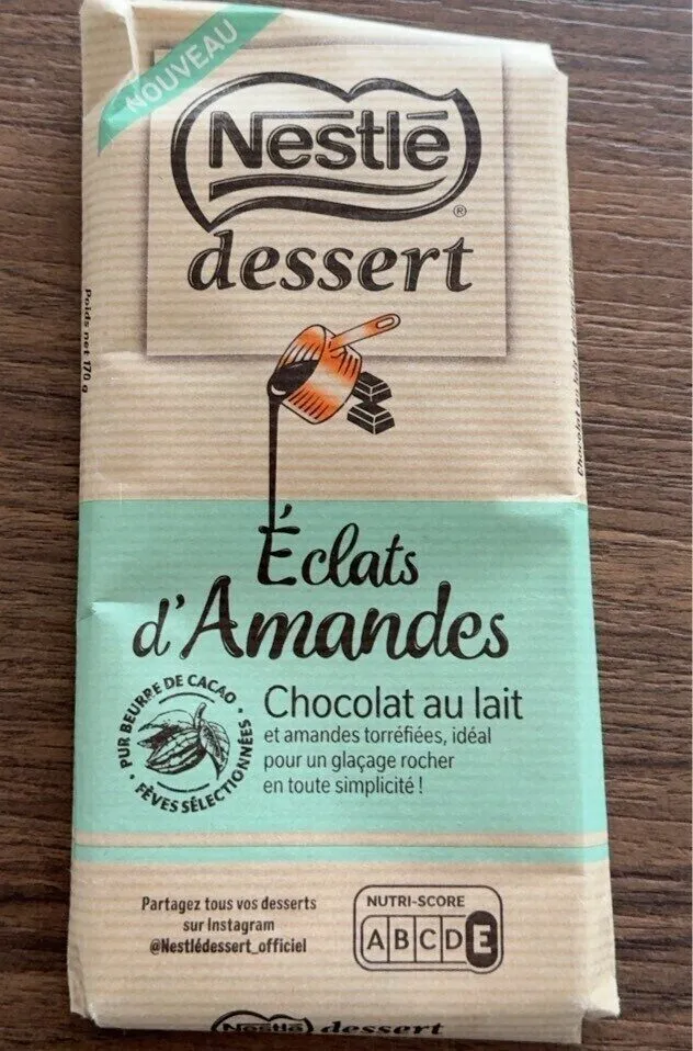 NESTLÉ DESSERT Lait Éclats d'Amandes 170g