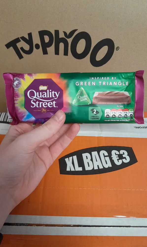 Green Triangle Chocolate Bar