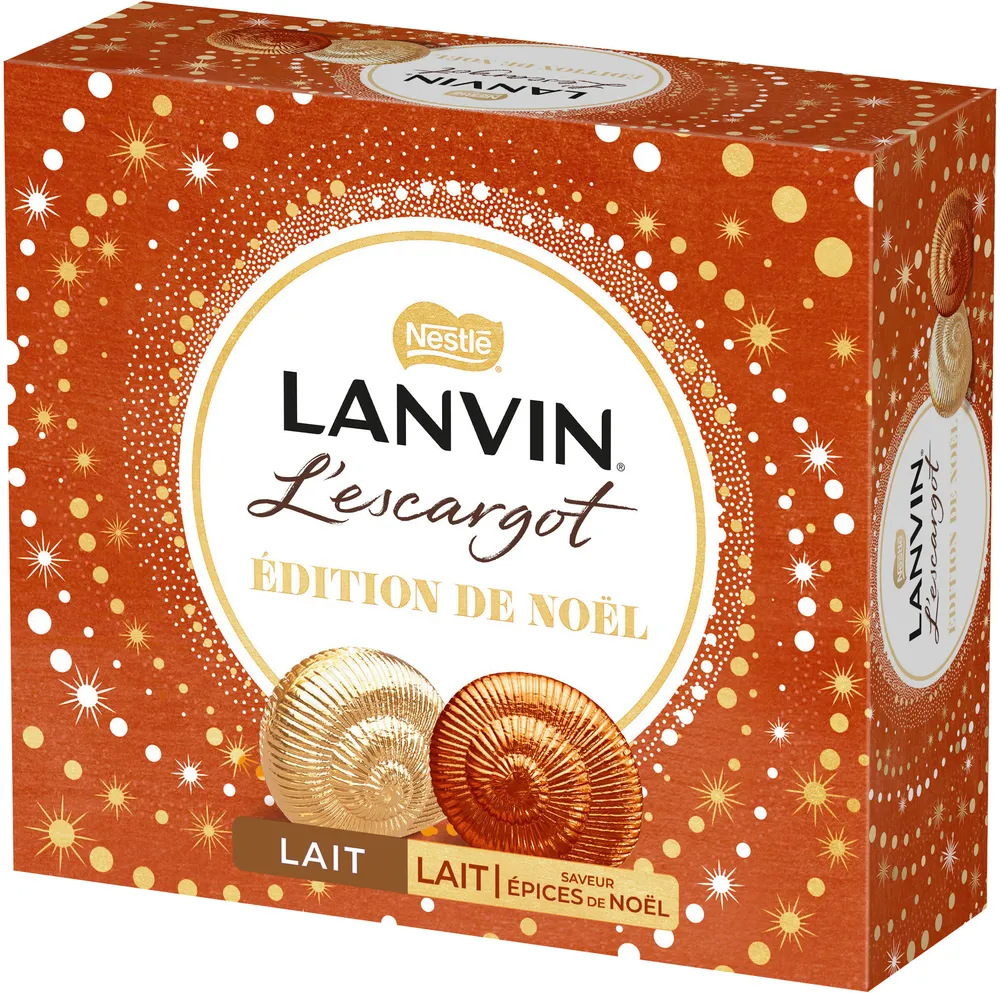 LANVIN Escargots EDITION DE NOEL lait pain d'épices 329g