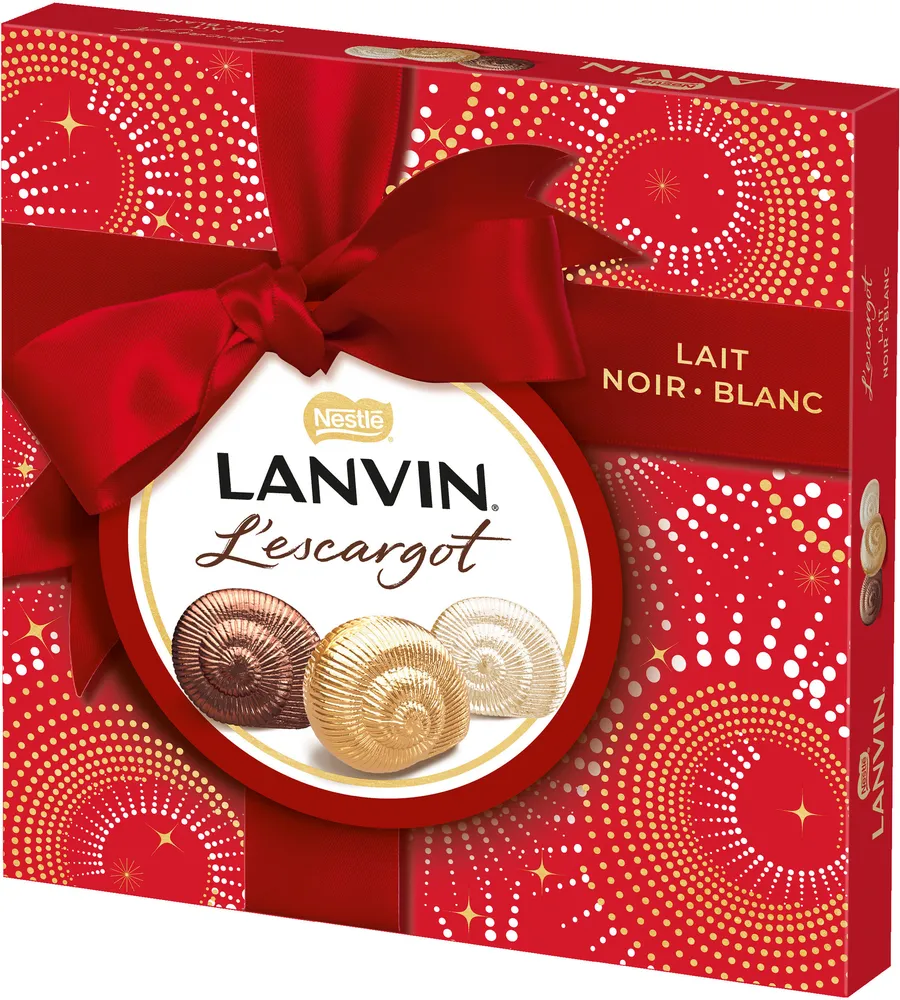 LANVIN Escargots Plaisir d'offrir lait-noir-blanc 296g