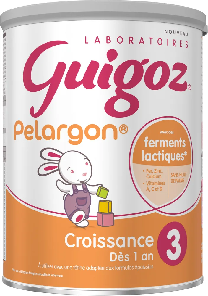 GUIGOZ Pelargon 3 Lait Infantile 3eme age 780g