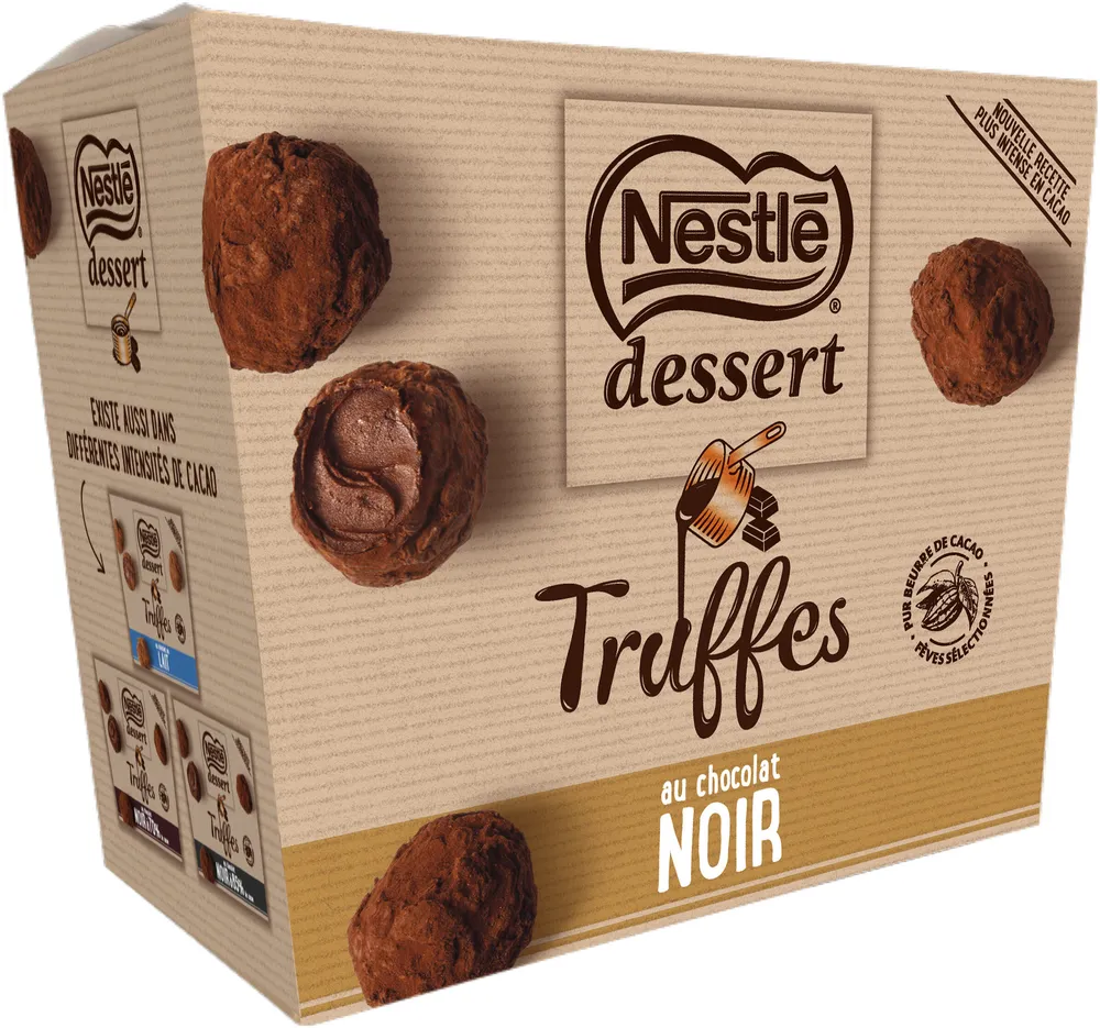NESTLE DESSERT Truffes au chocolat Noir 250g