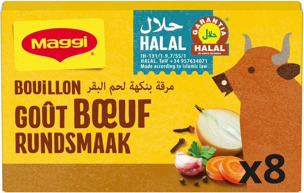 MAGGI Bouillon Goût Boeuf Halal 72g
