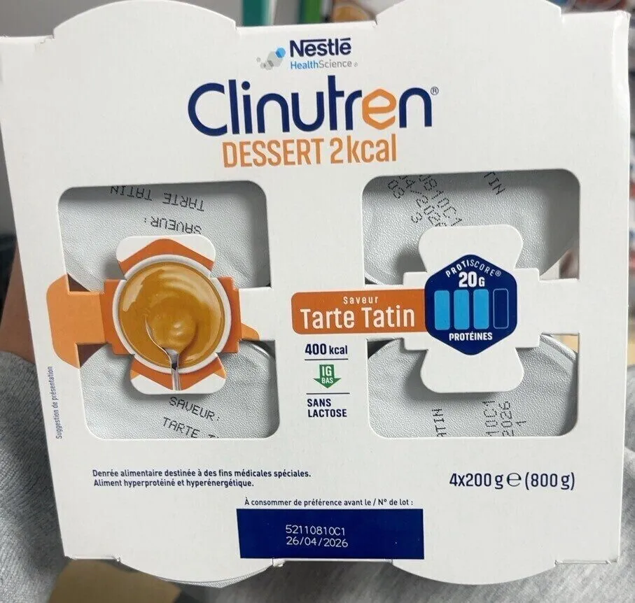 Clinutren dessert tarte tatin