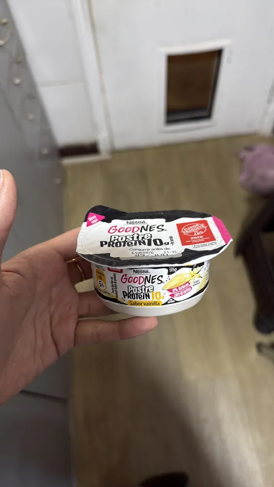 Goodnes Postre Proteín 10g Sabor vainilla