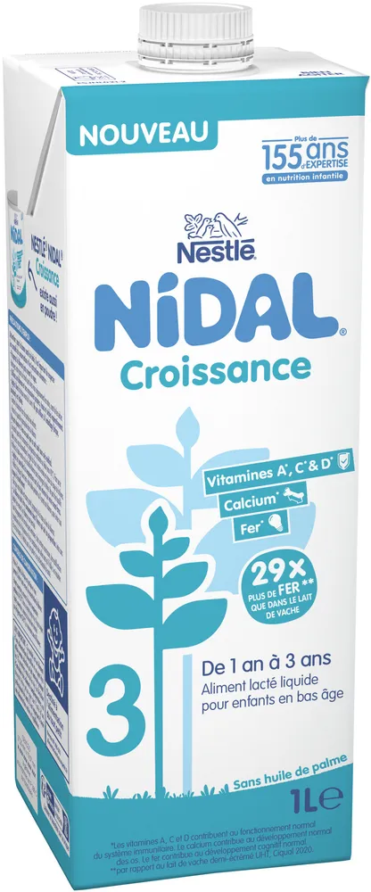 NIDAL lait de croissance Brique 1L